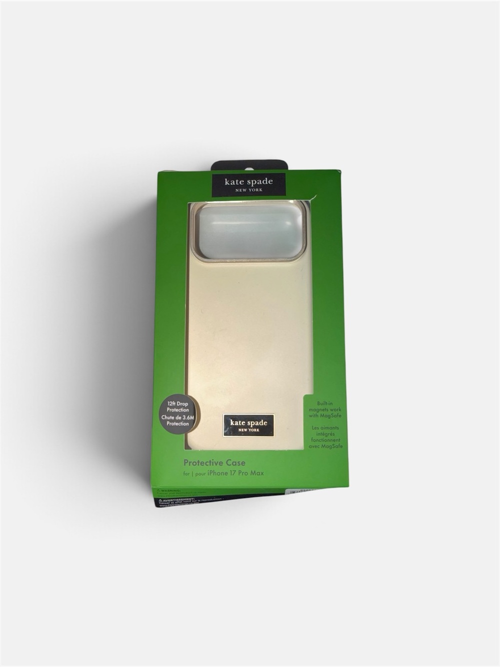 kate spade Cream Protective iPhone 17 pro max Case in Box